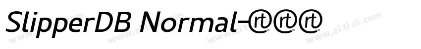 SlipperDB Normal字体转换